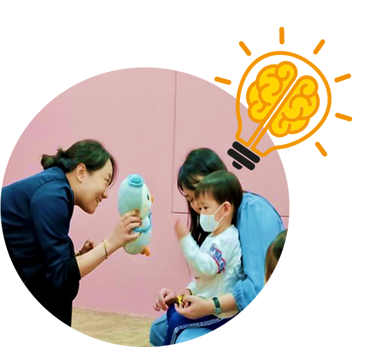 Photo with lightbulb on head