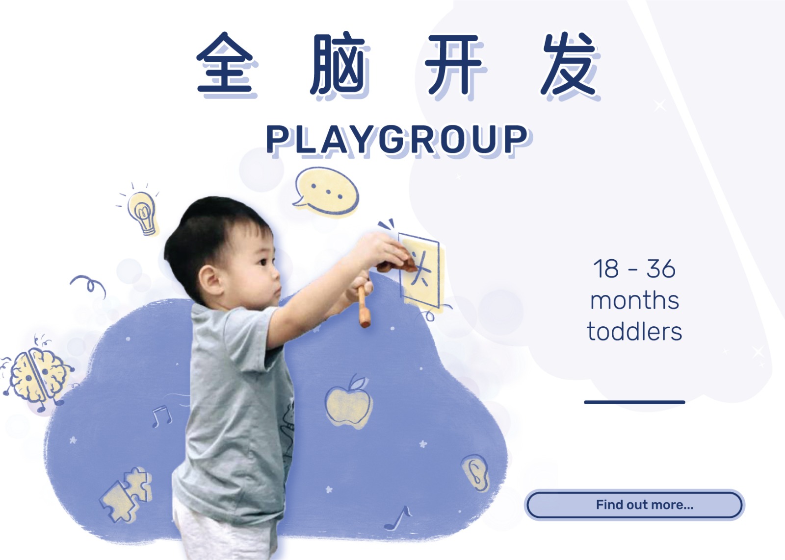 Youle Adult Accompanied Playgroup Age 18 to 36 months Toddlers